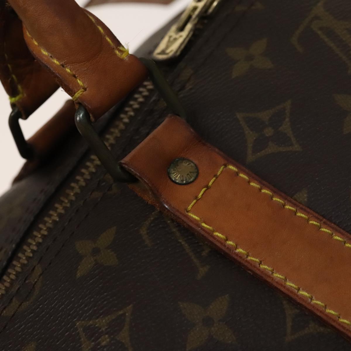 LOUIS VUITTON Monogram Keepall 55 Boston Bag M41424 LV Auth bs27742