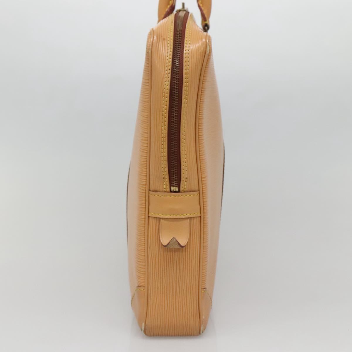 LOUIS VUITTON Epi Porte Documents Voyage Bag Winnipeg Beige LV Auth bs27743