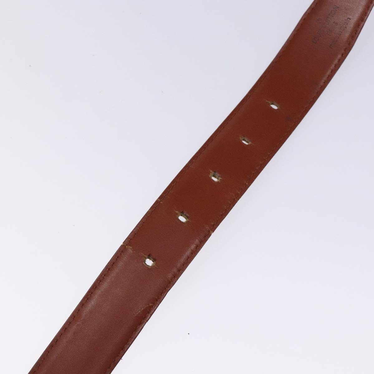 LOUIS VUITTON Epi Ceinture Classic Belt 35.4"" Brown LV Auth bs27757