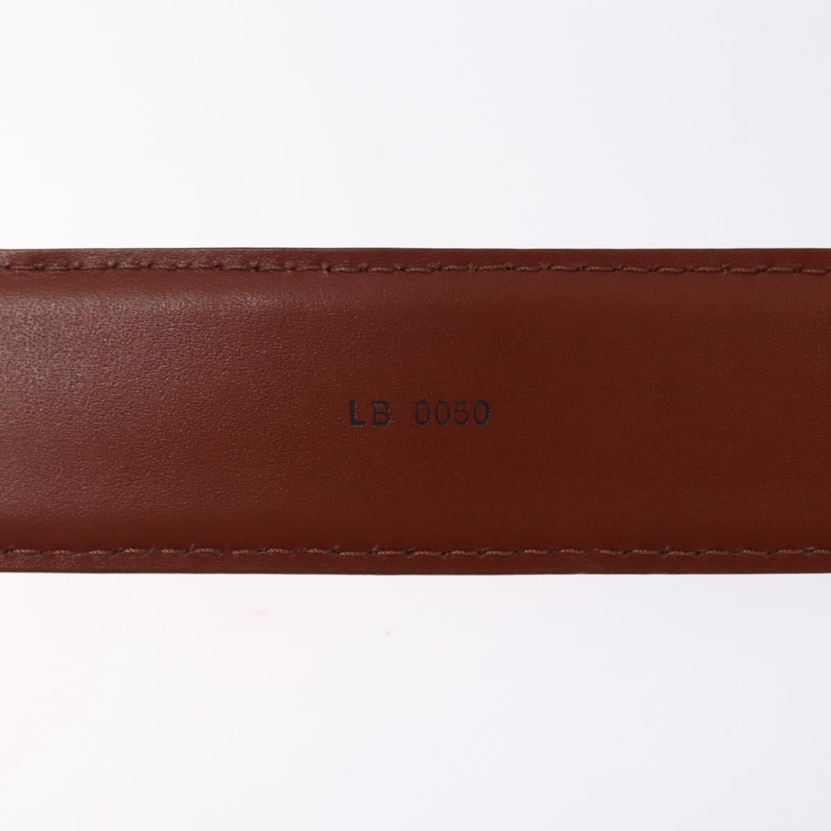 LOUIS VUITTON Epi Ceinture Classic Belt 35.4"" Brown LV Auth bs27757