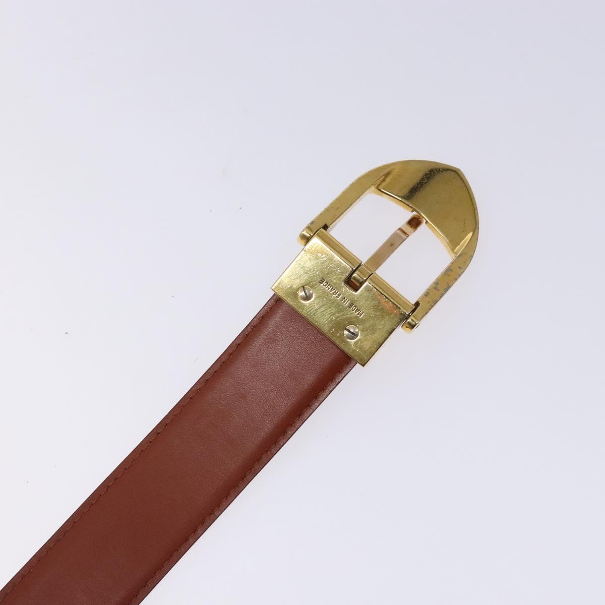 LOUIS VUITTON Epi Ceinture Classic Belt 35.4"" Brown LV Auth bs27757