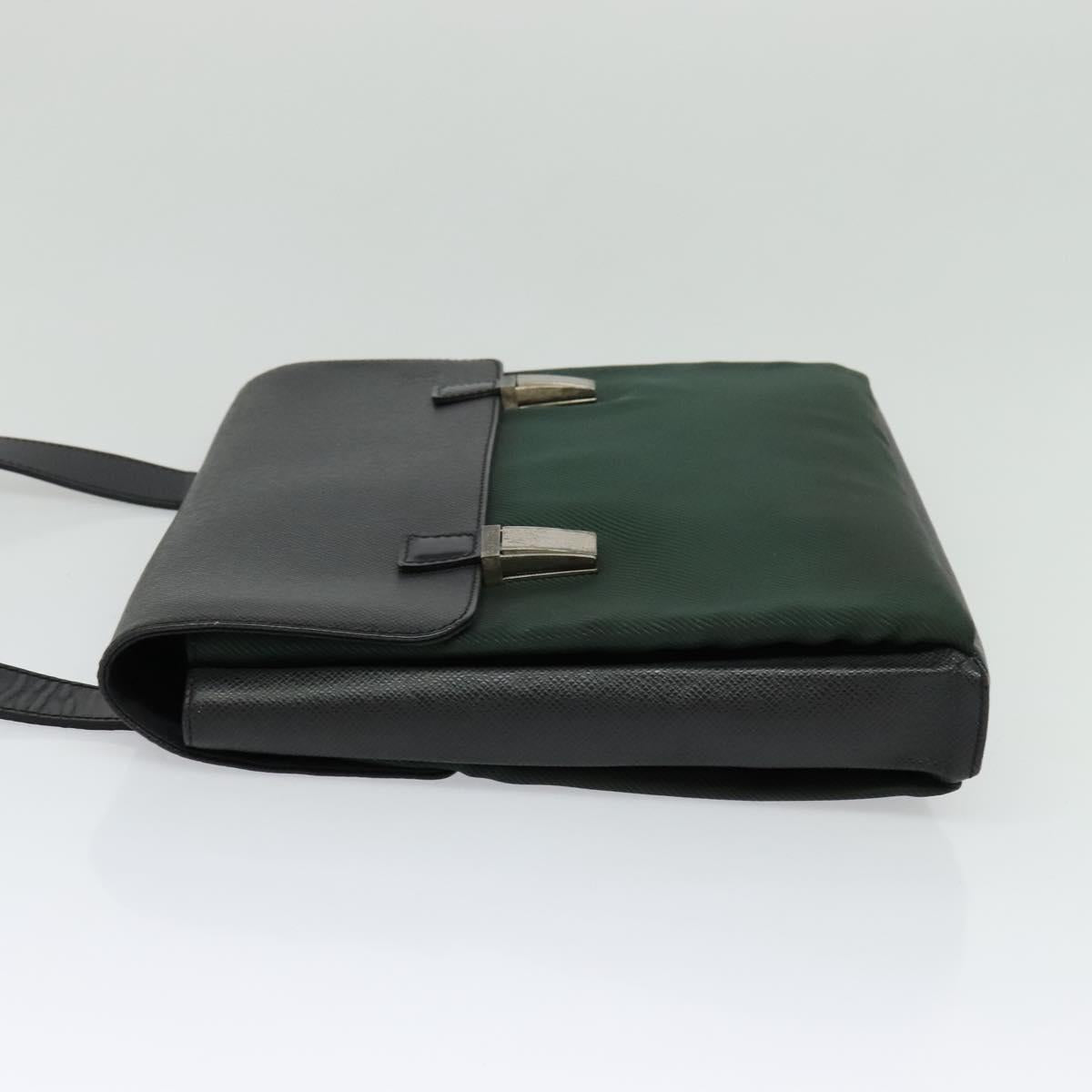 LOUIS VUITTON Taiga Saratov GM Shoulder Bag Ardoise M30882 LV Auth bs27760