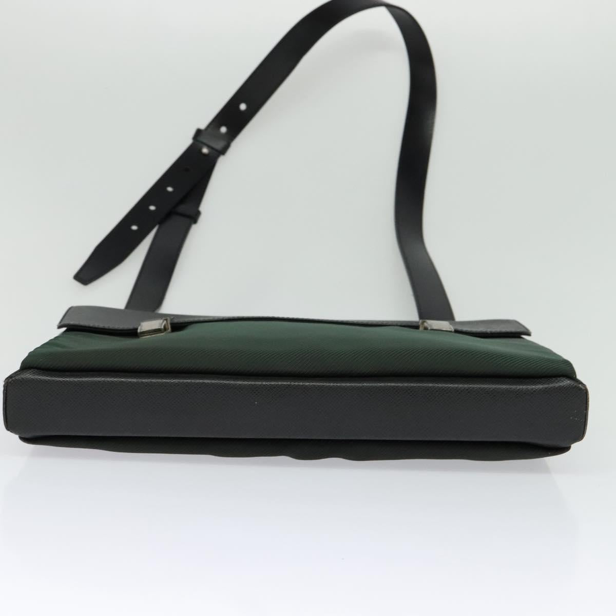 LOUIS VUITTON Taiga Saratov GM Shoulder Bag Ardoise M30882 LV Auth bs27760