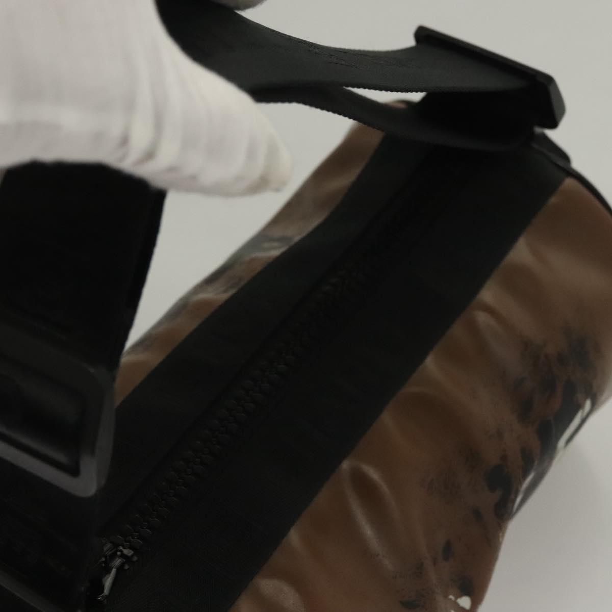 CHANEL Shoulder Bag PVC Black CC Auth bs27803