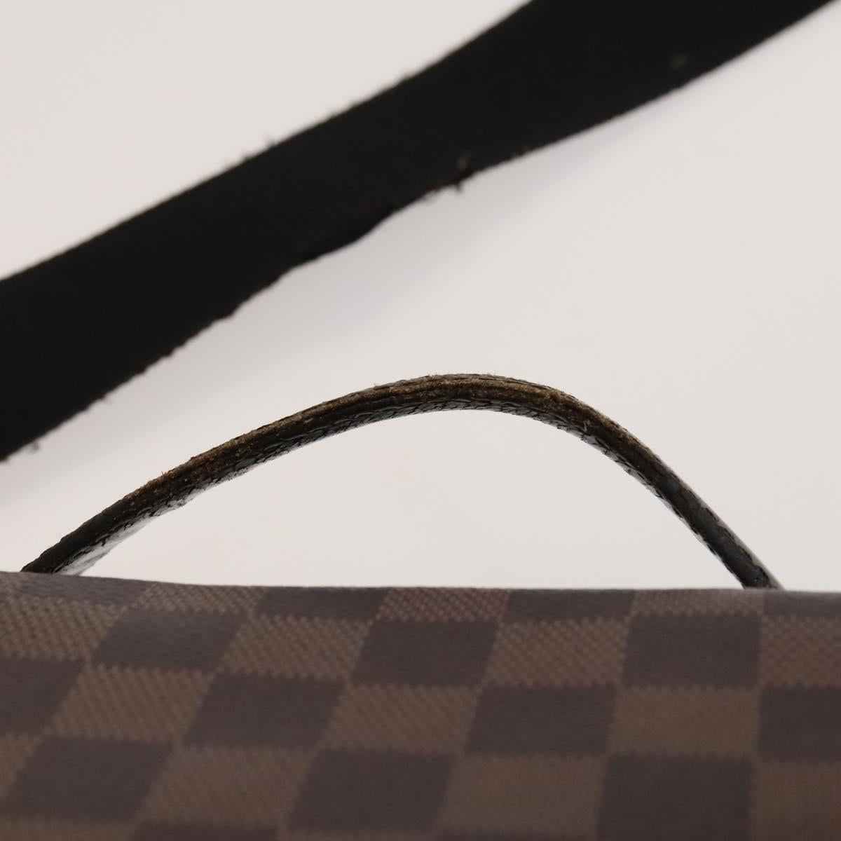 LOUIS VUITTON Damier Ebene Broadway Shoulder Bag N42270 LV Auth bs27810