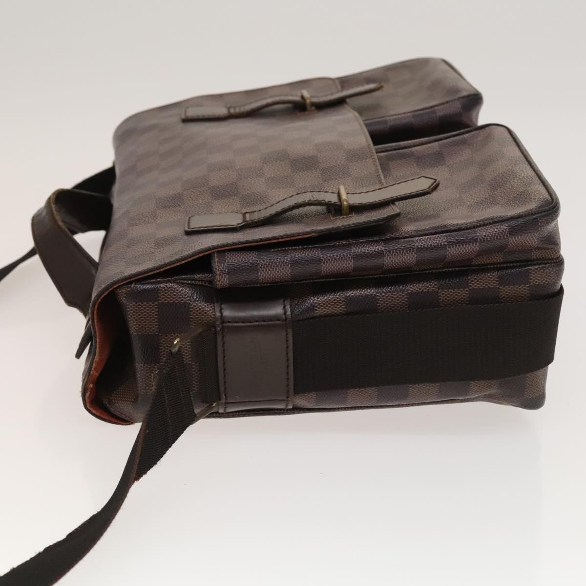 LOUIS VUITTON Damier Ebene Broadway Shoulder Bag N42270 LV Auth bs27810