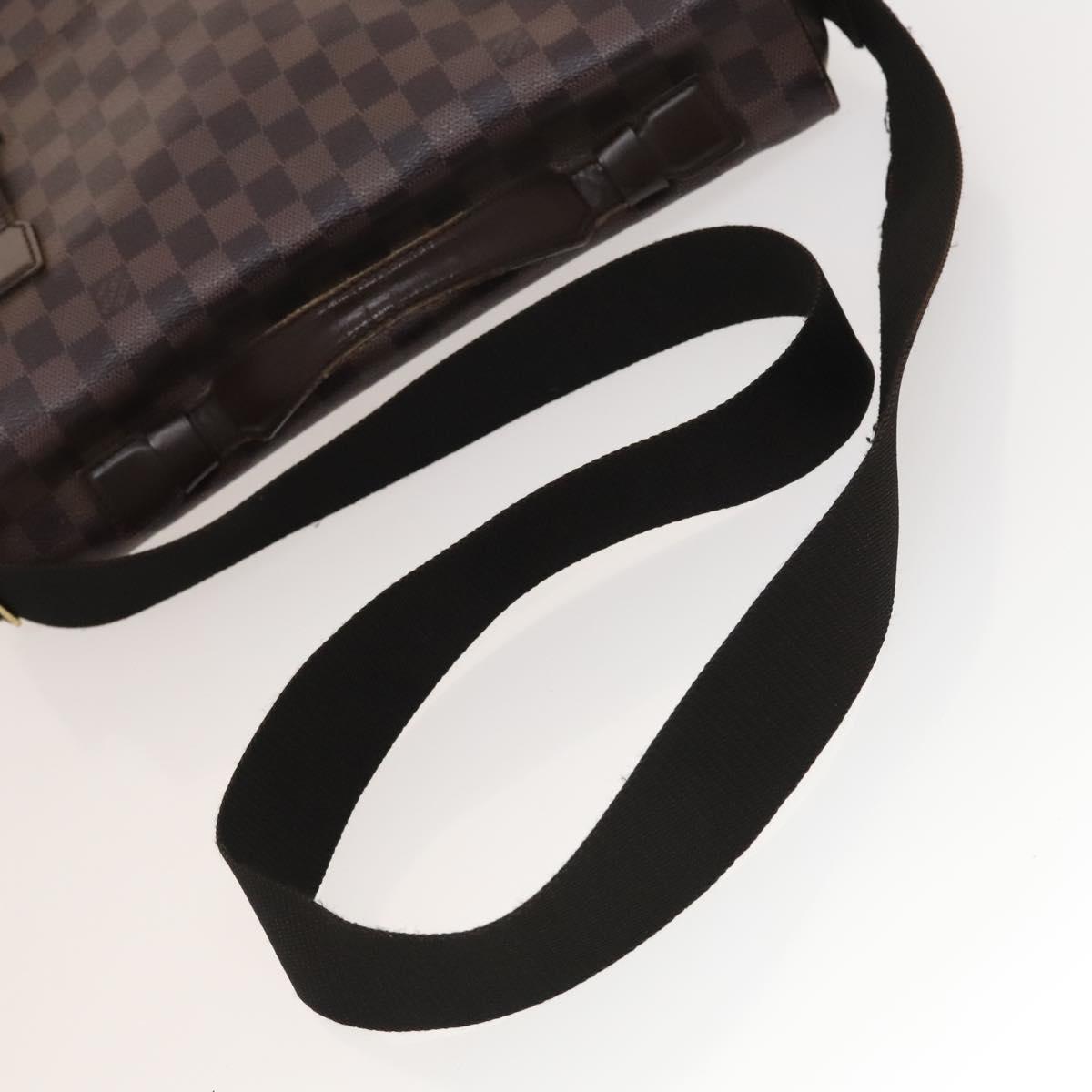 LOUIS VUITTON Damier Ebene Broadway Shoulder Bag N42270 LV Auth bs27810