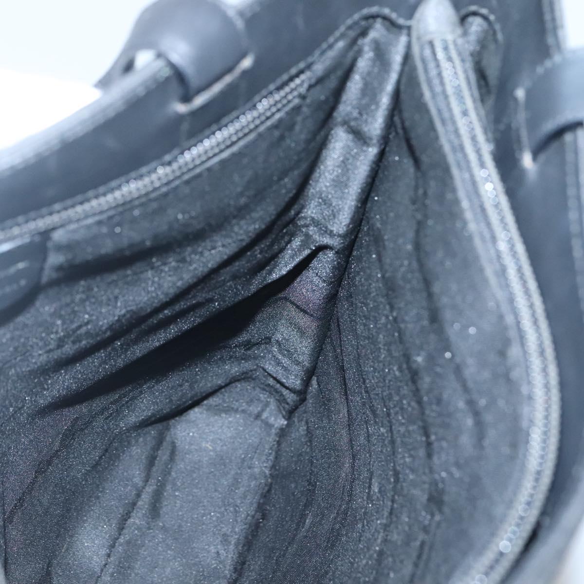 Salvatore Ferragamo Tote Bag Nylon Black Silver Auth bs27830