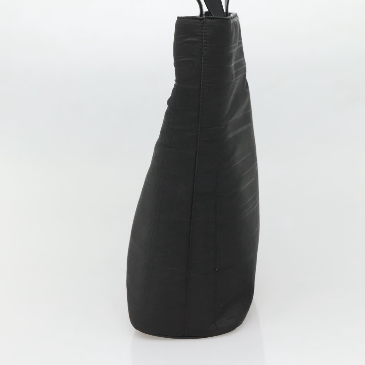 Salvatore Ferragamo Tote Bag Nylon Black Silver Auth bs27830