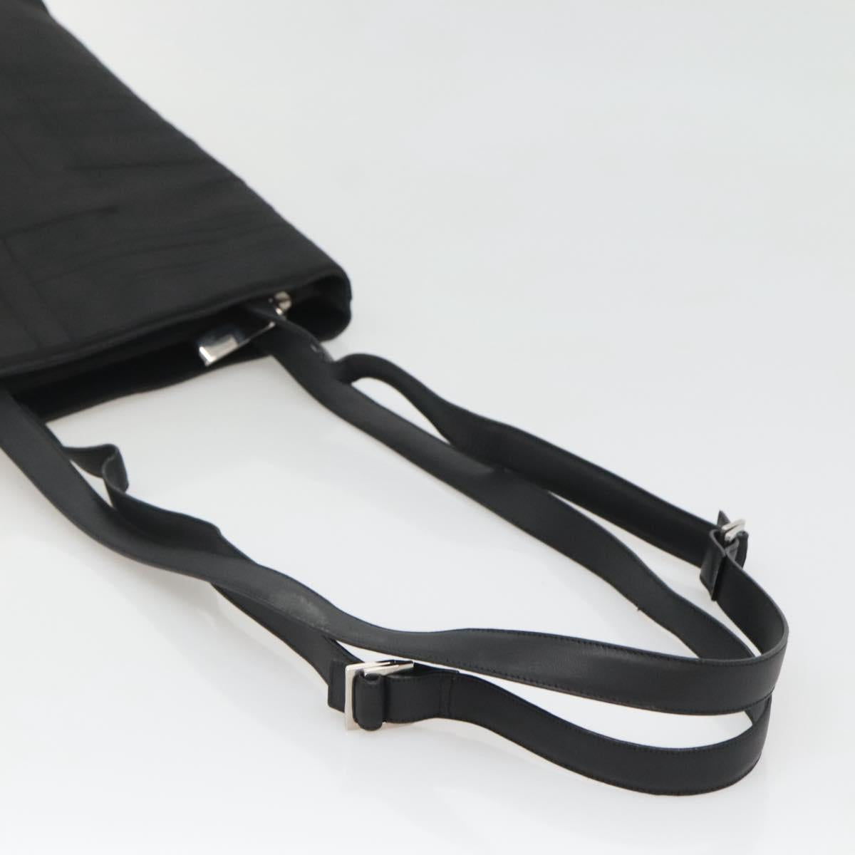 Salvatore Ferragamo Tote Bag Nylon Black Silver Auth bs27830