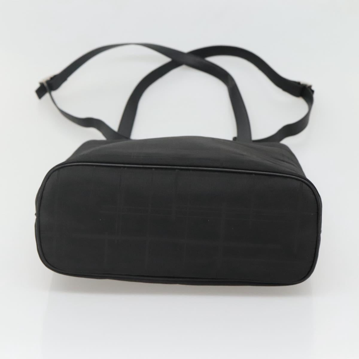 Salvatore Ferragamo Tote Bag Nylon Black Silver Auth bs27830