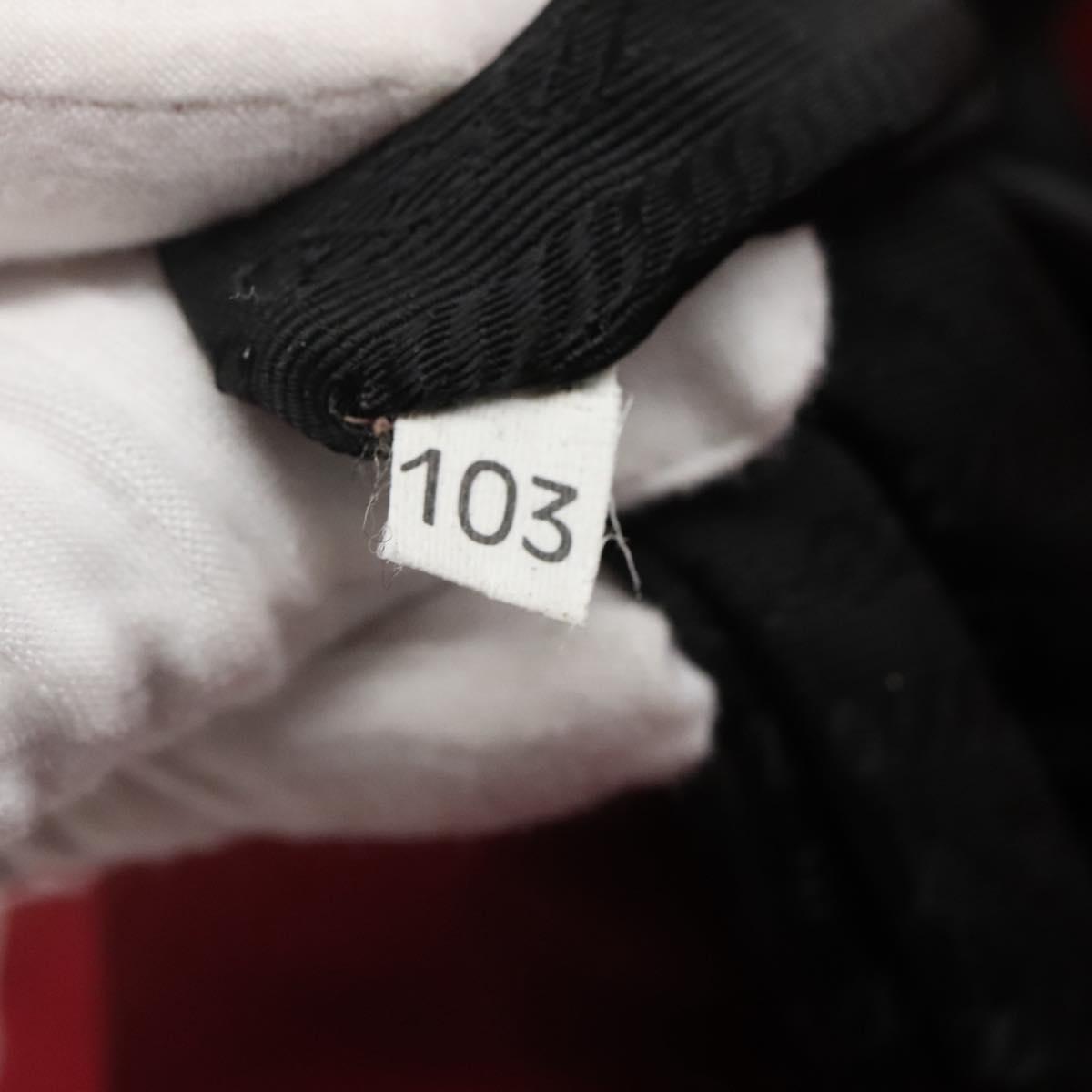 PRADA Tote Bag Nylon Red Silver Auth bs27835