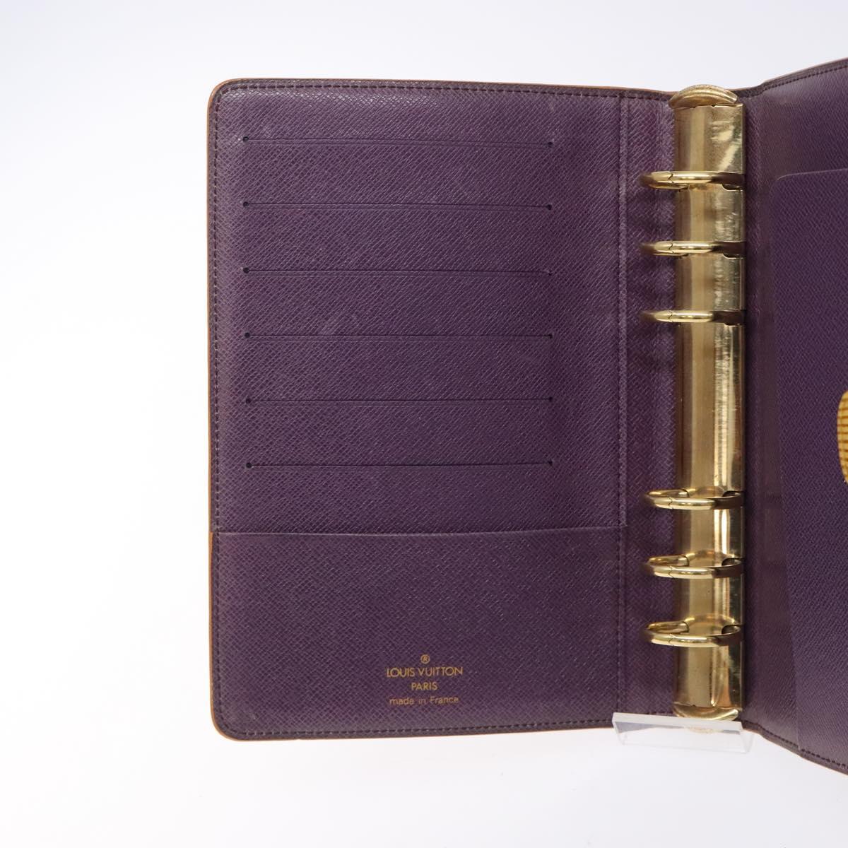 LOUIS VUITTON Epi Agenda MM Day Planner Cover Yellow R20049 LV Auth bs27869