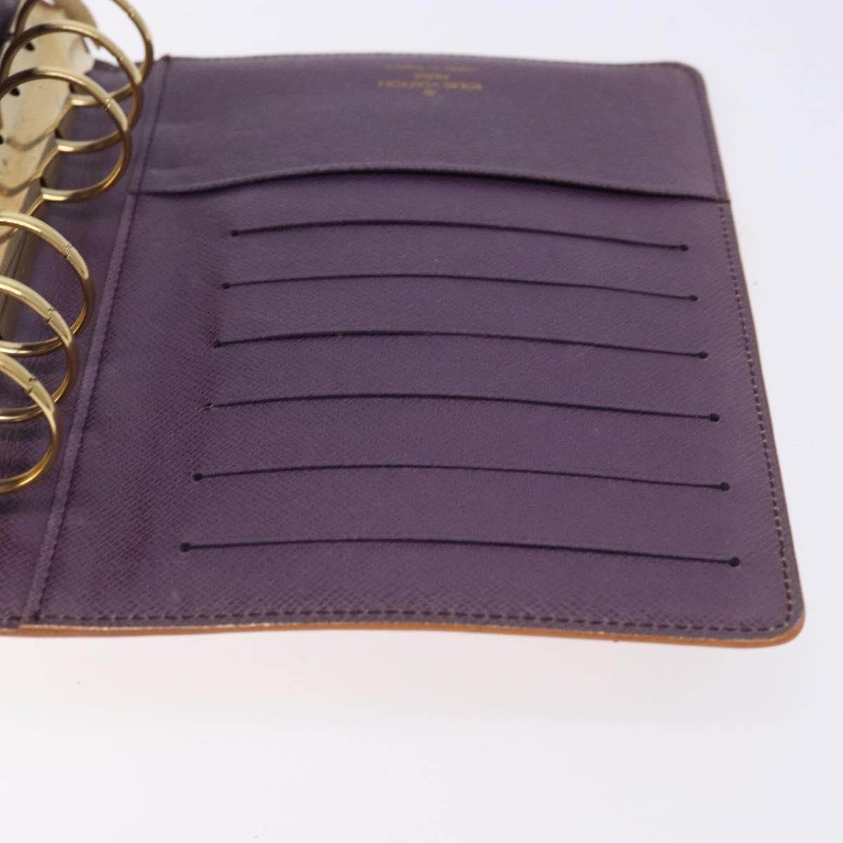 LOUIS VUITTON Epi Agenda MM Day Planner Cover Yellow R20049 LV Auth bs27869