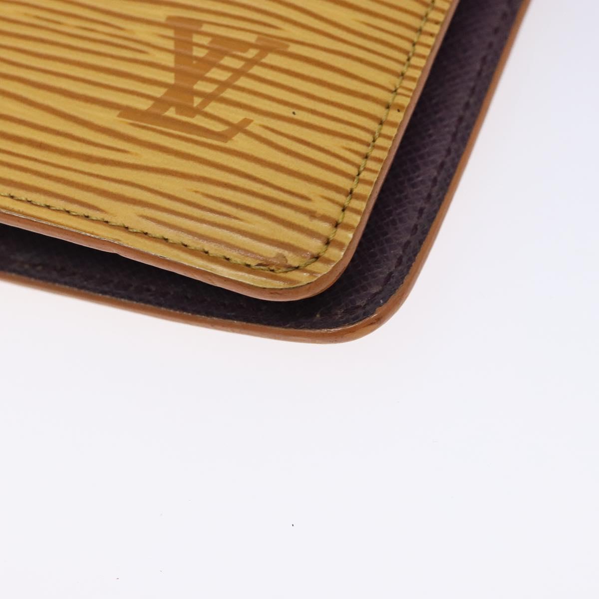 LOUIS VUITTON Epi Agenda MM Day Planner Cover Yellow R20049 LV Auth bs27869