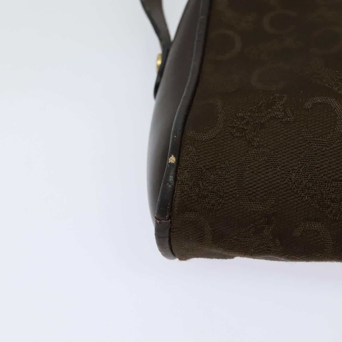 CELINE C Sulky Shoulder Bag Canvas Brown Gold Auth bs27936