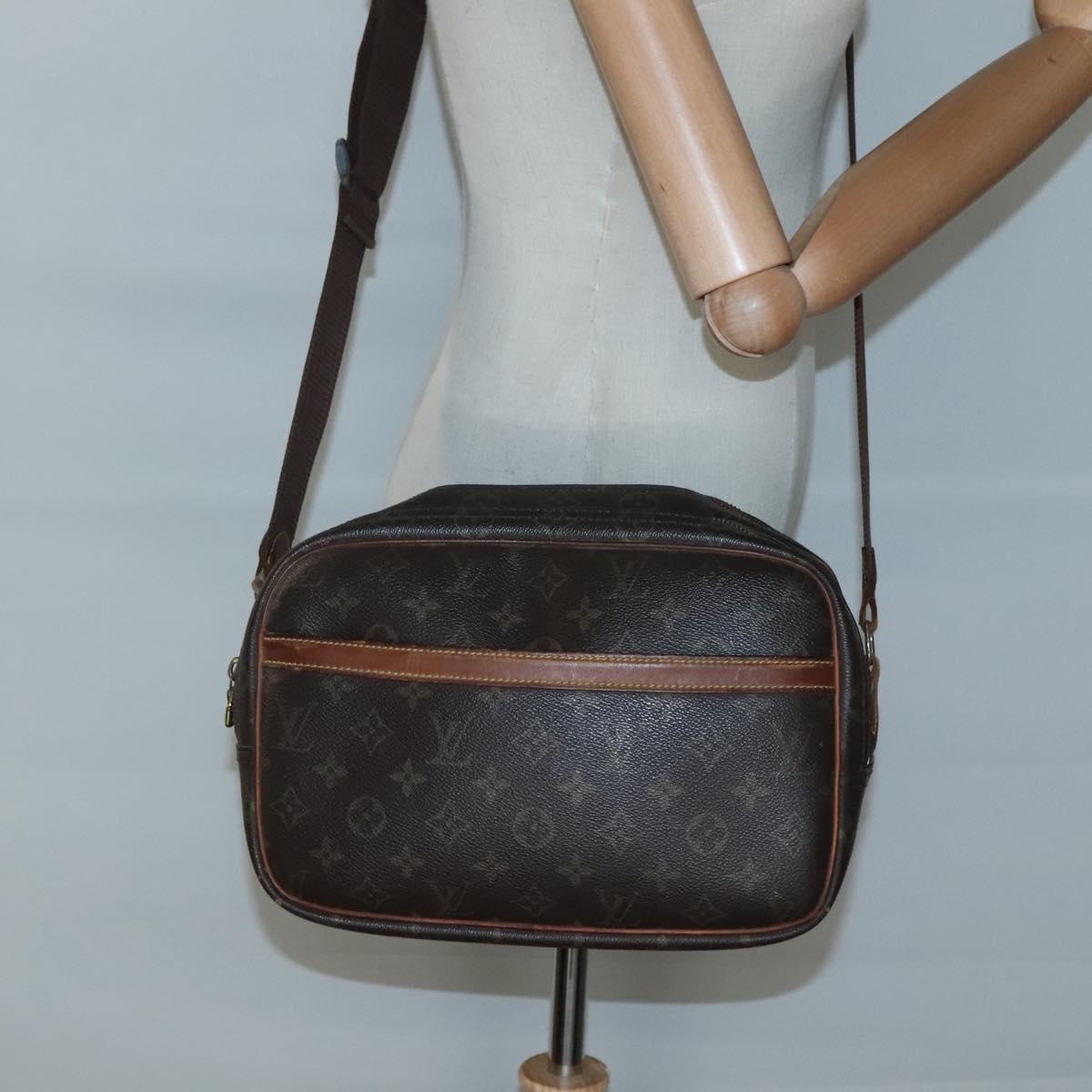 LOUIS VUITTON Monogram Reporter PM Shoulder Bag M45254 LV Auth bs27951