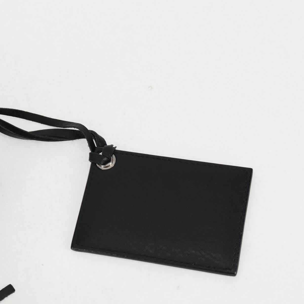 BALENCIAGA Paper Mini Hand Bag Leather 2way Black Silver 370926 Auth bs27987V