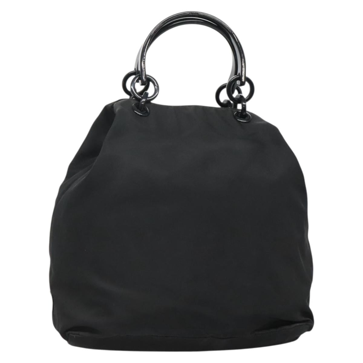 PRADA Hand Bag Nylon Black Auth bs28060