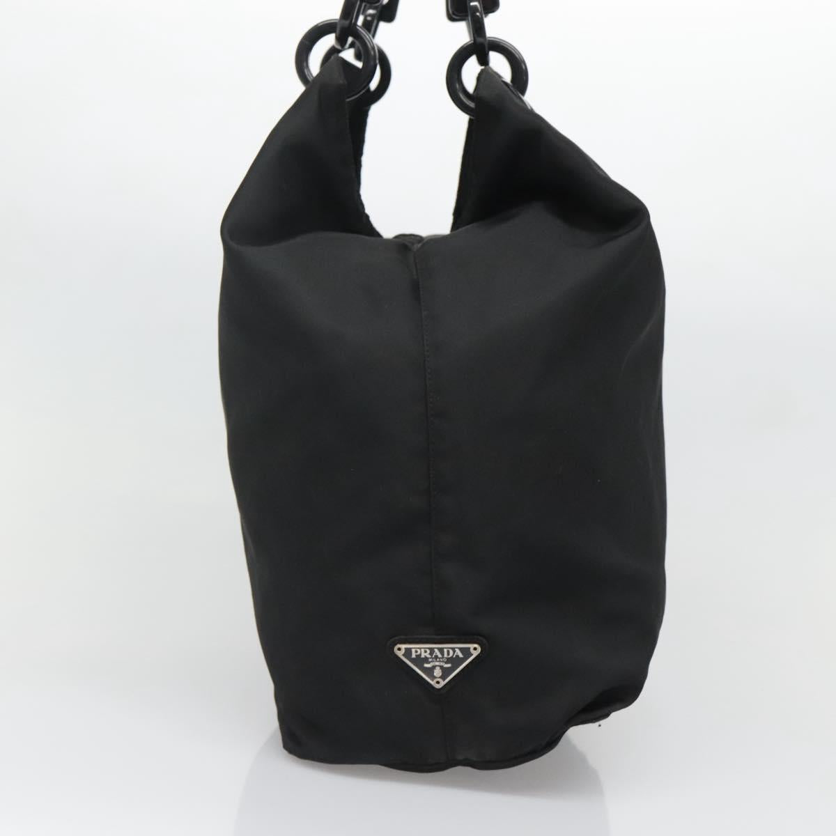 PRADA Hand Bag Nylon Black Auth bs28060