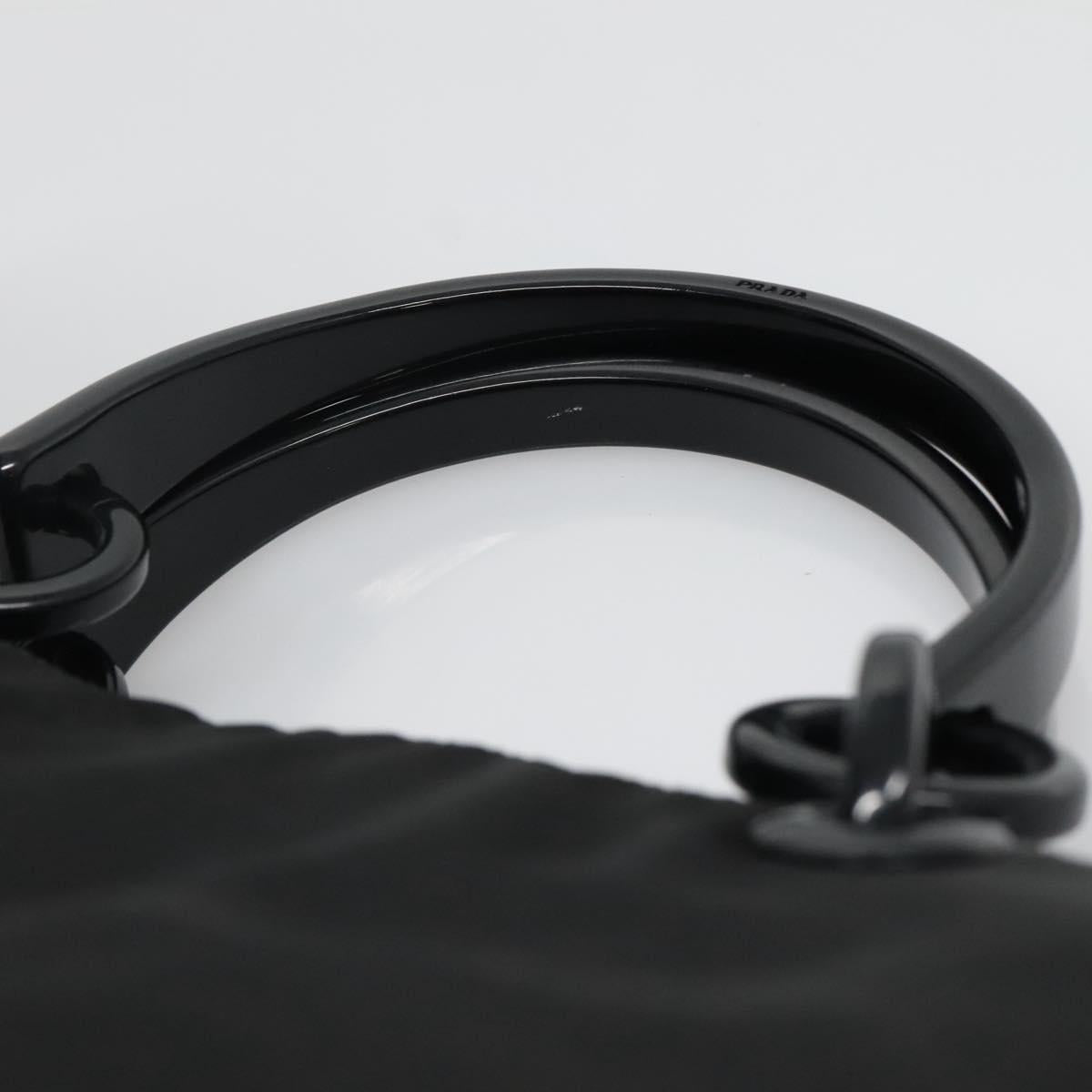PRADA Hand Bag Nylon Black Auth bs28060