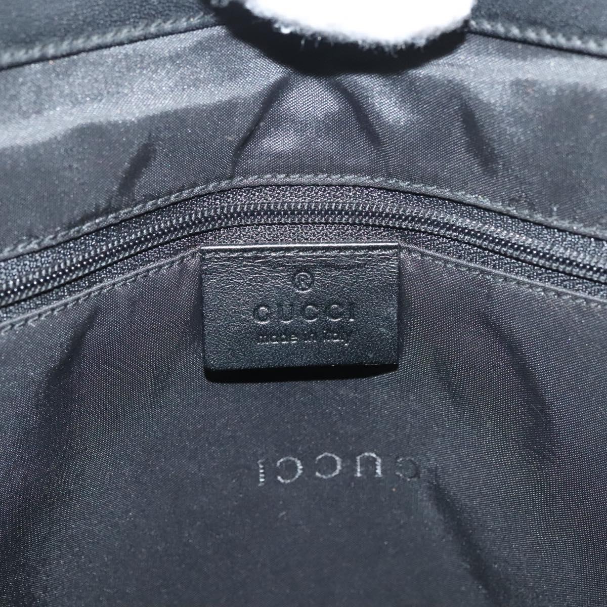 GUCCI GG Canvas Jackie Tote Bag Black Silver 002 1064 1669 Auth bs28068