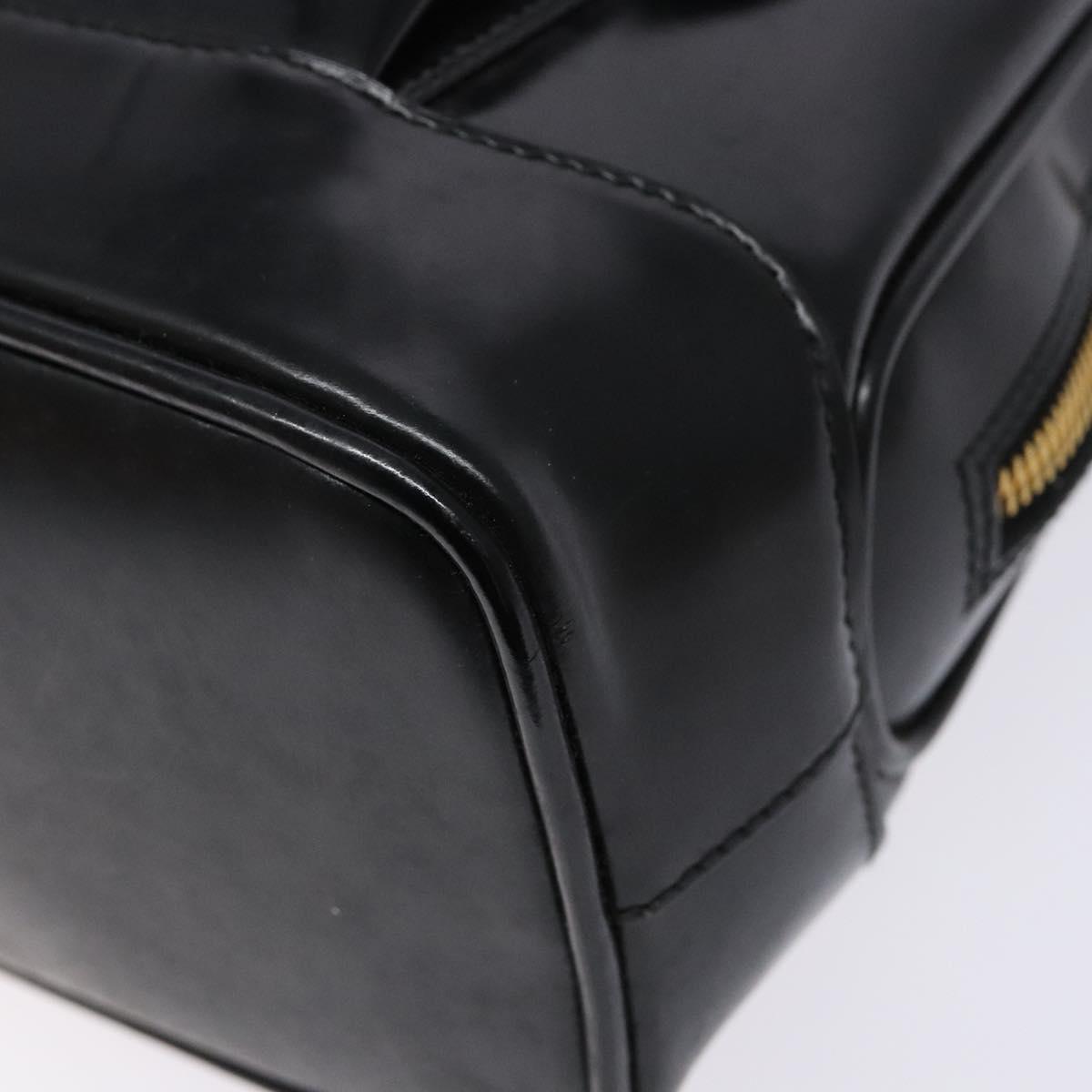 GUCCI Shoulder Bag Enamel Black Gold 001 1075 1650 0 Auth bs28070