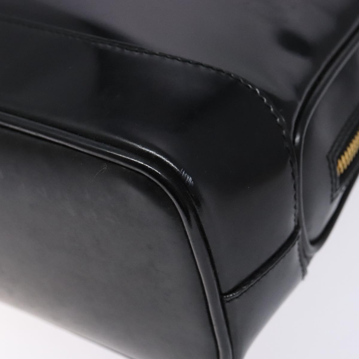 GUCCI Shoulder Bag Enamel Black Gold 001 1075 1650 0 Auth bs28070
