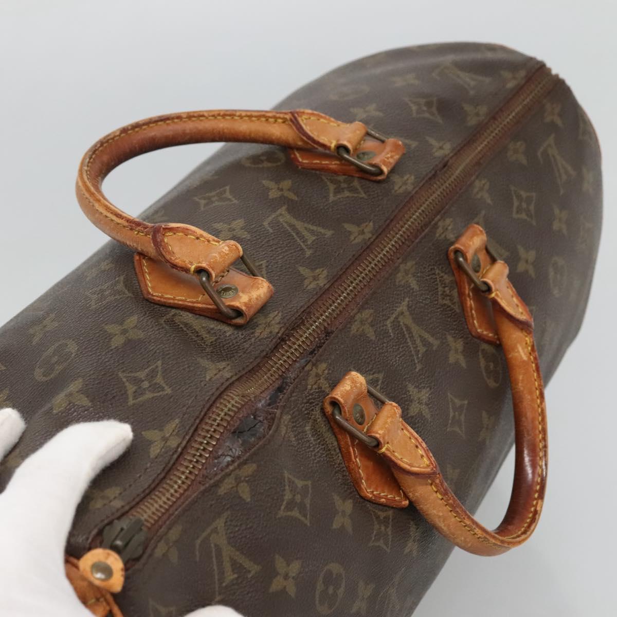 LOUIS VUITTON Monogram Speedy 40 Hand Bag M41522 LV Auth bs28092