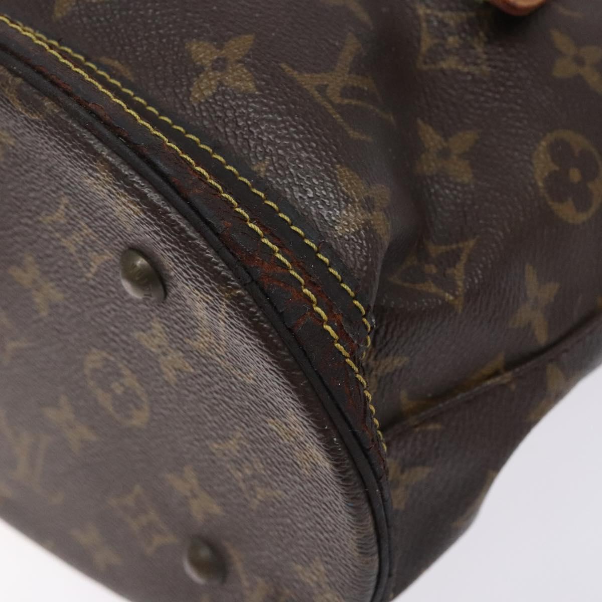 LOUIS VUITTON Monogram Bucket PM Shoulder Bag M42238 LV Auth bs28094
