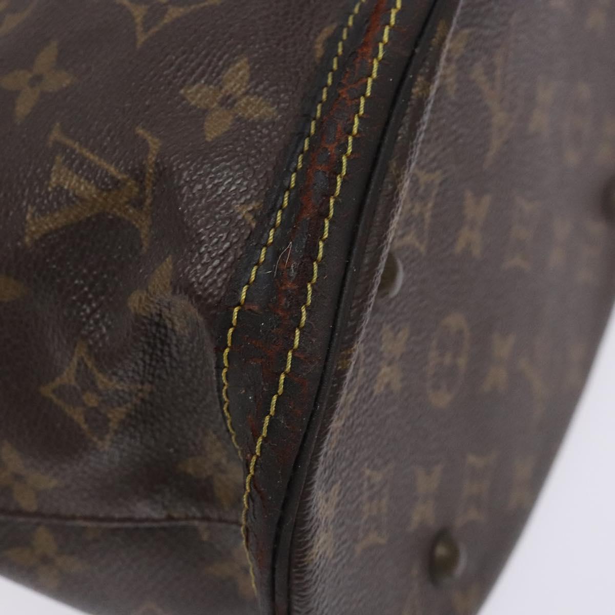 LOUIS VUITTON Monogram Bucket PM Shoulder Bag M42238 LV Auth bs28094