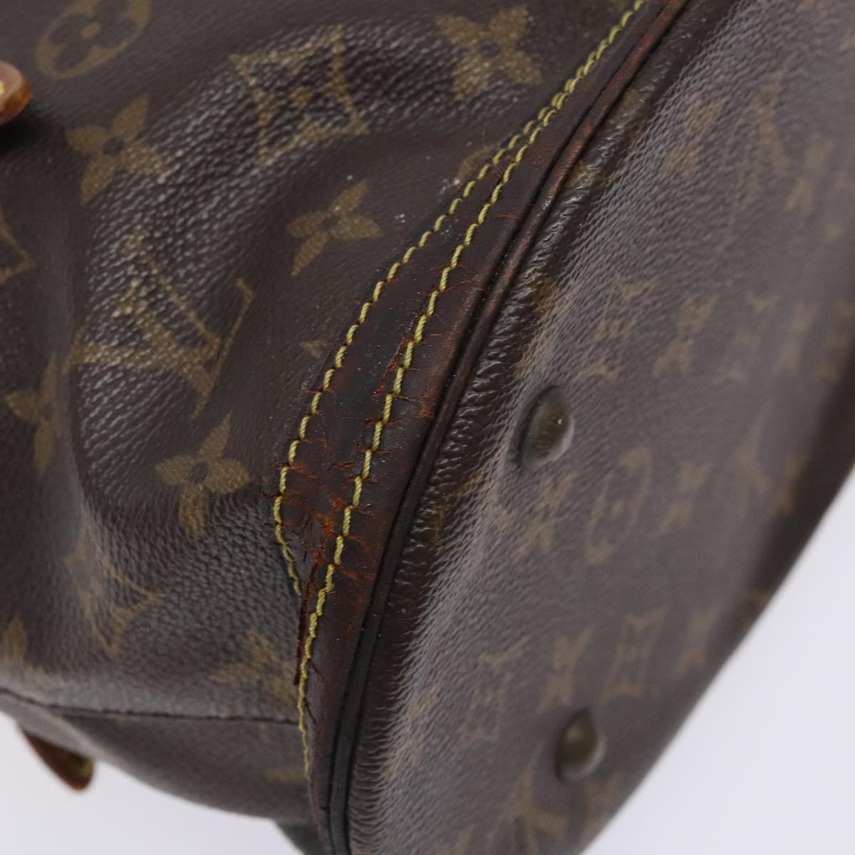 LOUIS VUITTON Monogram Bucket PM Shoulder Bag M42238 LV Auth bs28094