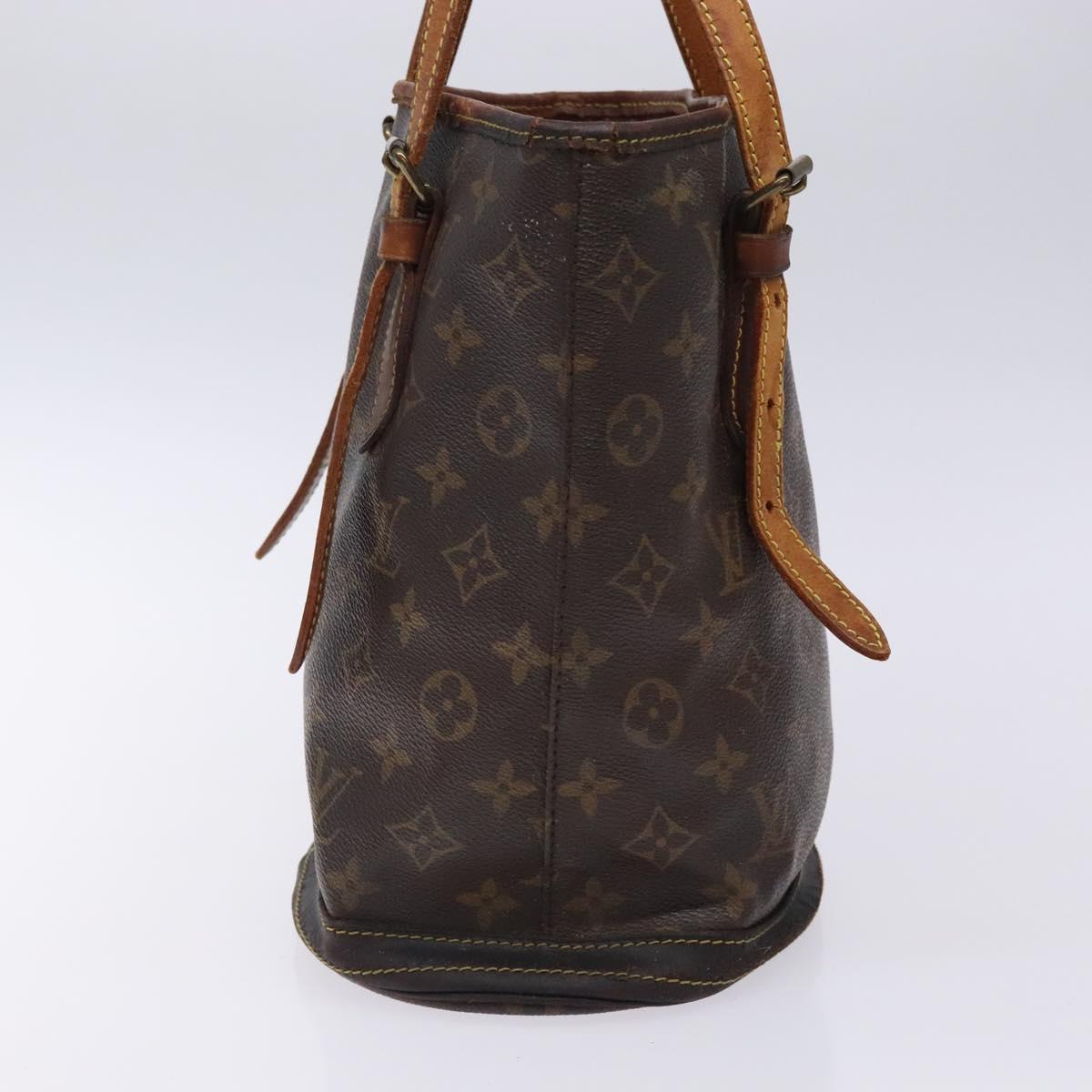LOUIS VUITTON Monogram Bucket PM Shoulder Bag M42238 LV Auth bs28094