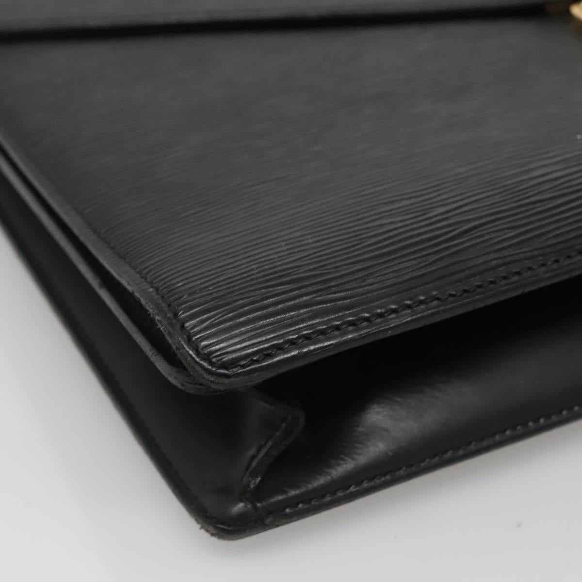 LOUIS VUITTON Epi Serviette Conseiller Business Bag Black M54422 LV Auth bs28107