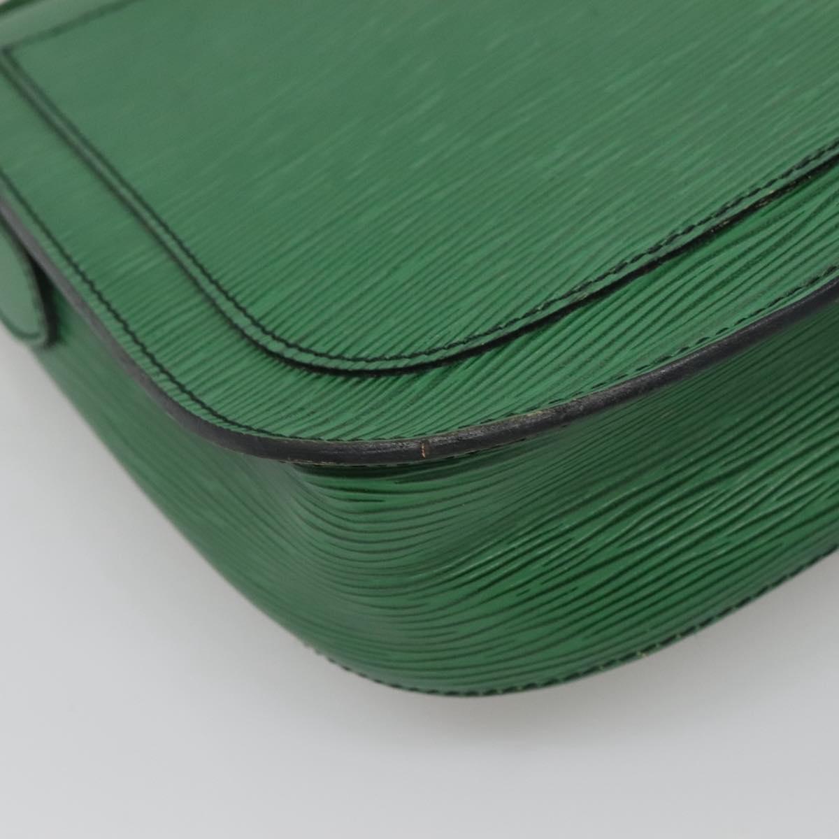 LOUIS VUITTON Epi Saint Cloud GM Shoulder Bag Green M52194 LV Auth bs28126