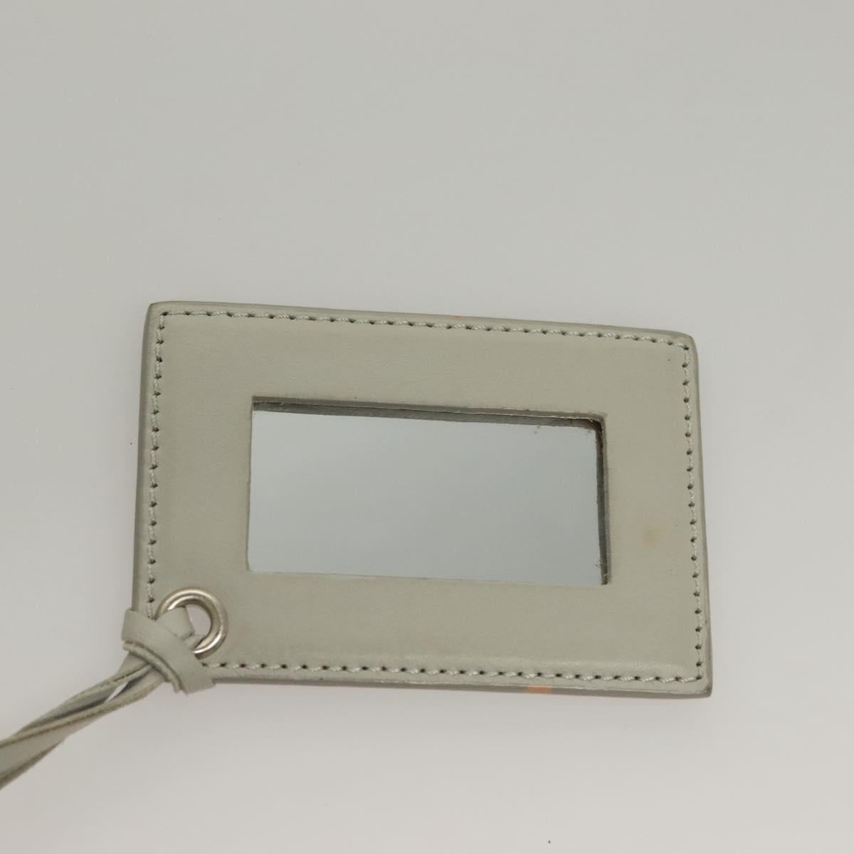 BALENCIAGA The Paper Hand Bag Leather 2way Gray Silver Auth bs28150