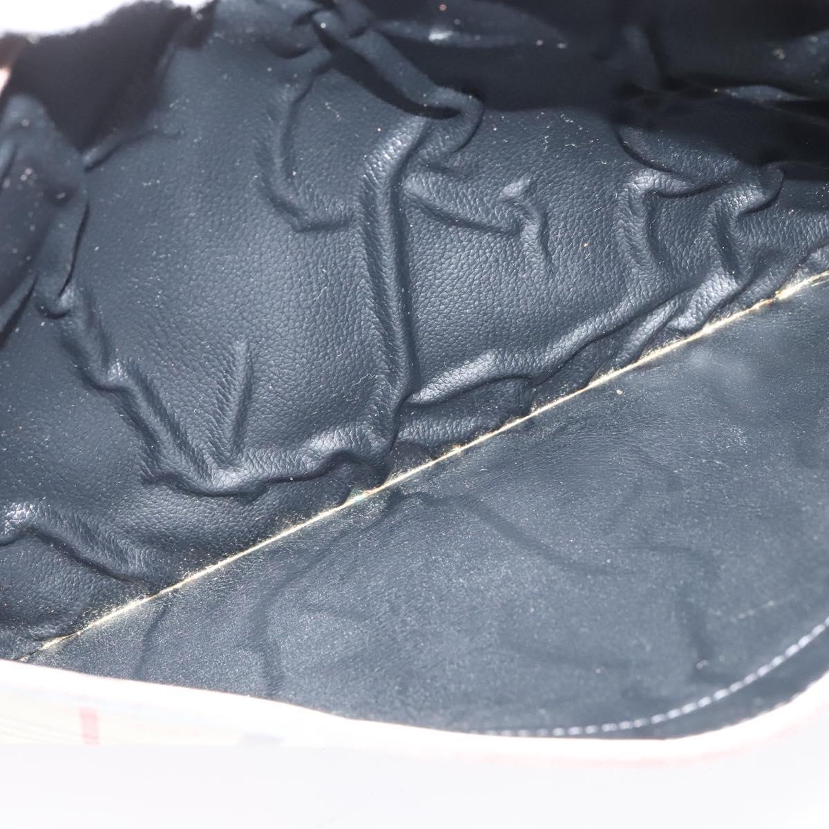 Burberrys Nova Check Clutch Bag Canvas Beige Auth bs28158