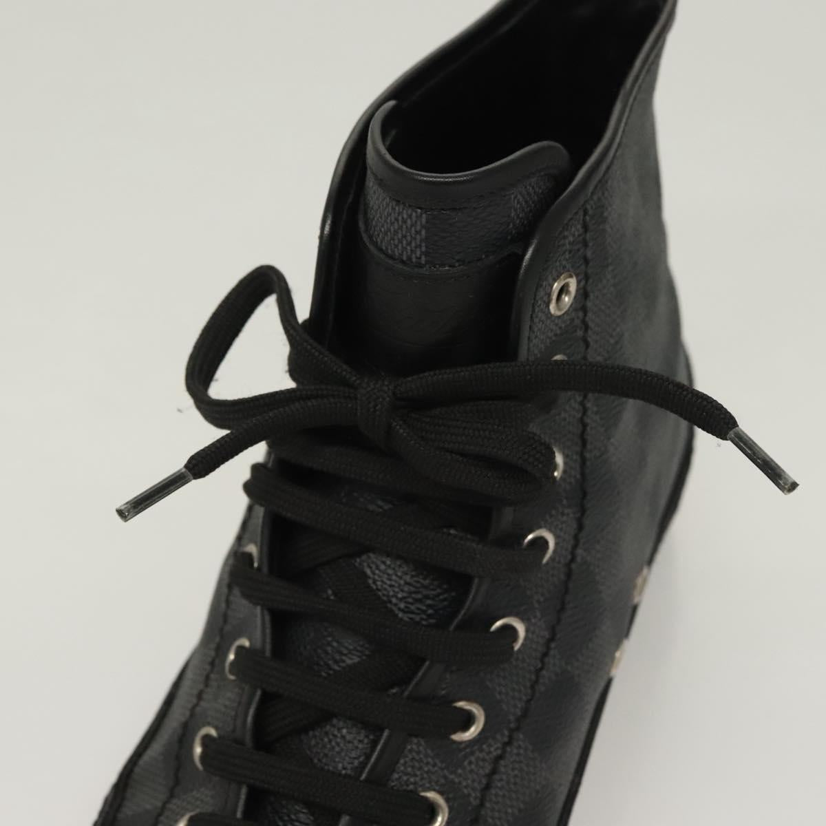 LOUIS VUITTON Damier Grafitte High Cut Sneakers LV Auth bs28163