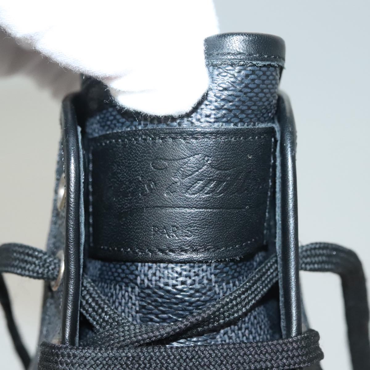 LOUIS VUITTON Damier Grafitte High Cut Sneakers LV Auth bs28163