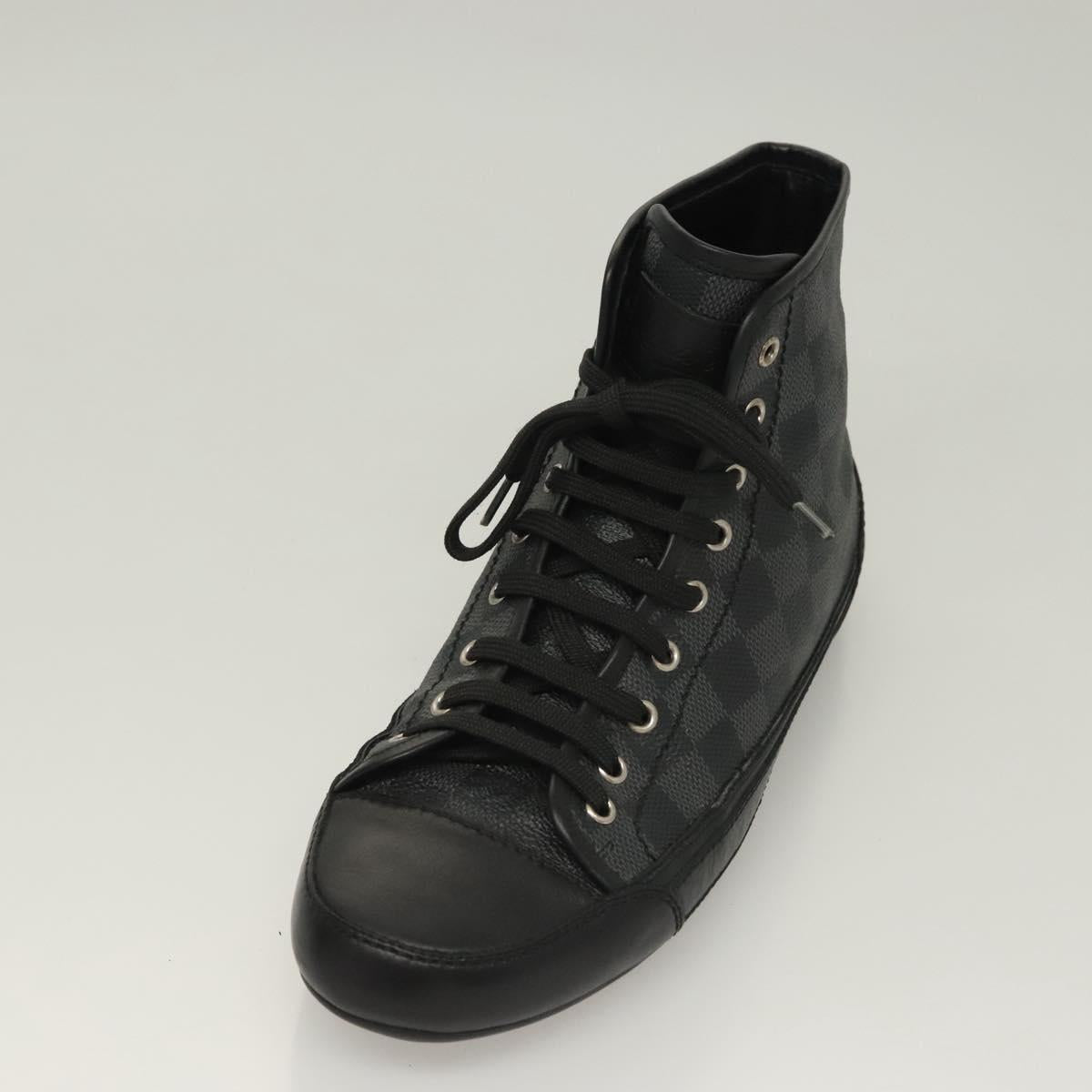LOUIS VUITTON Damier Grafitte High Cut Sneakers LV Auth bs28163