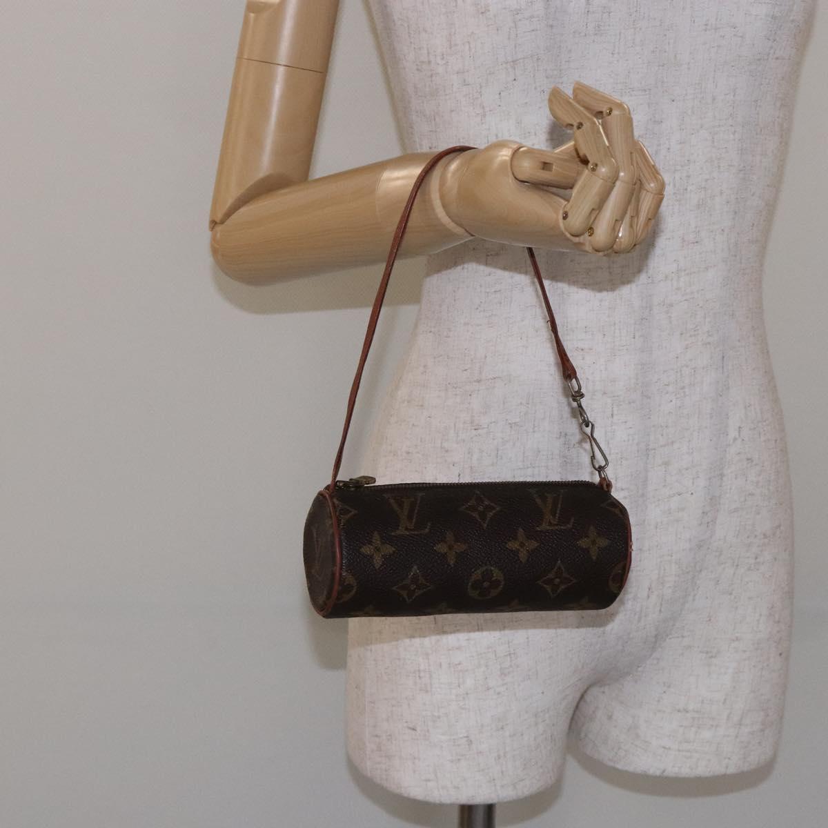 LOUIS VUITTON Monogram Papillon Pouch LV Auth bs28164