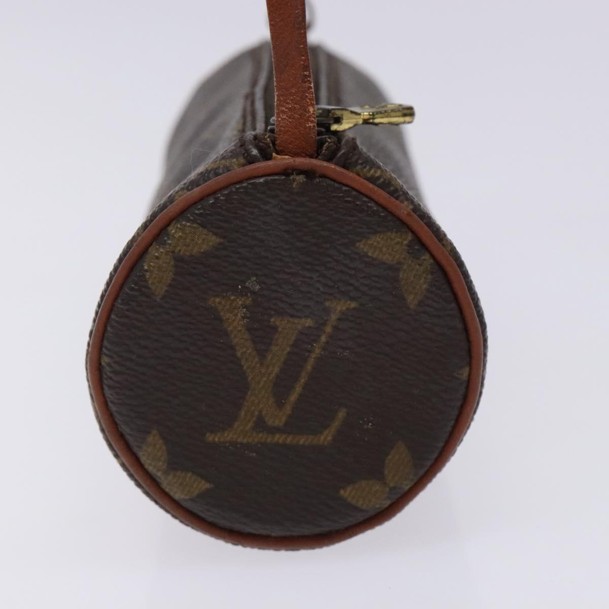 LOUIS VUITTON Monogram Papillon Pouch LV Auth bs28164