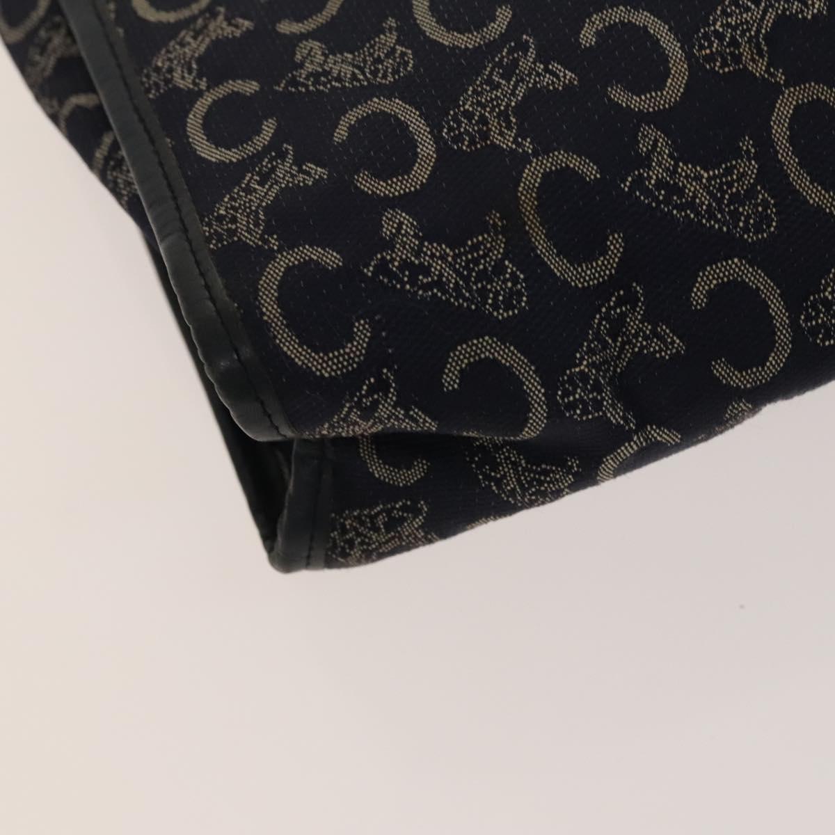 CELINE Macadam Canvas Clutch Bag PVC 3Set Brown Beige Navy Auth bs28179