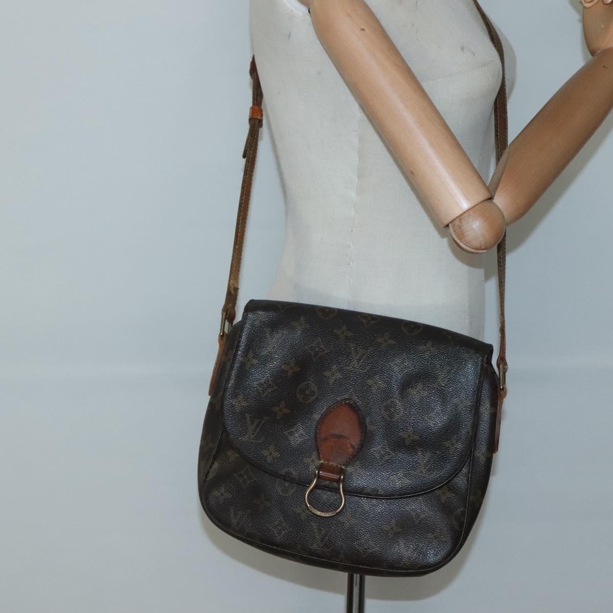 LOUIS VUITTON Monogram Saint Cloud GM Shoulder Bag M51242 LV Auth bs28185