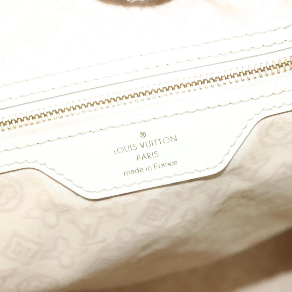 LOUIS VUITTON Cruise Line Tai Sienne PM Bag Canvas Beige M95674 LV Auth bs28204