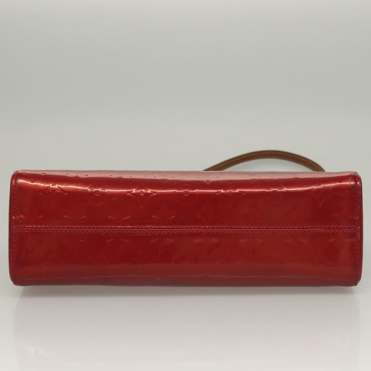 LOUIS VUITTON Vernis Roxbury Drive Hand Bag 2way Red M91987 LV Auth bs28210