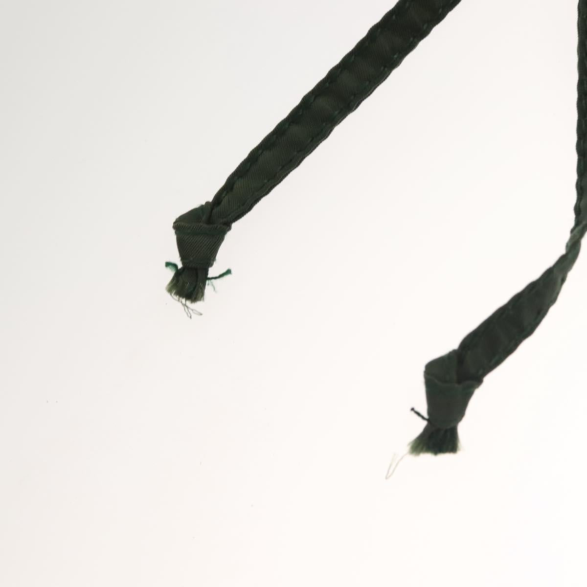 PRADA Backpack Nylon Khaki Silver Auth bs28214