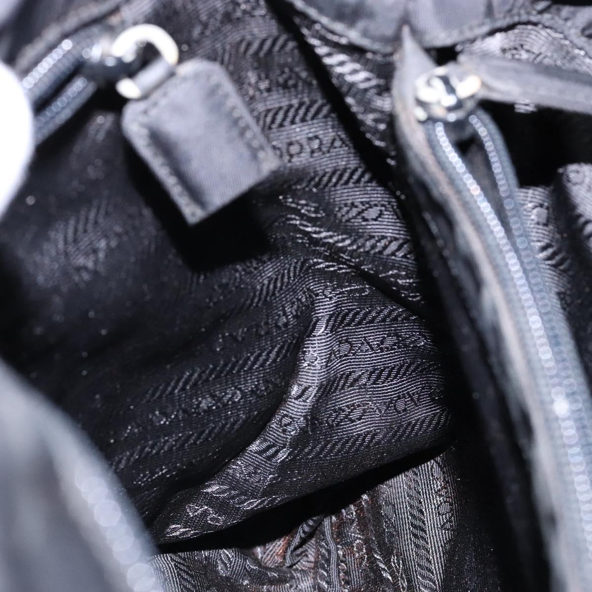 PRADA Hand Bag Nylon Black Auth bs28221