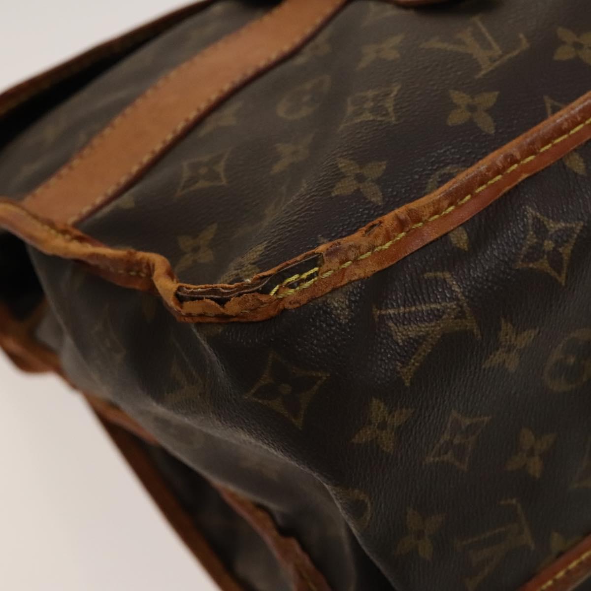 LOUIS VUITTON Monogram Game Meat Boston Bag M58120 LV Auth bs28243