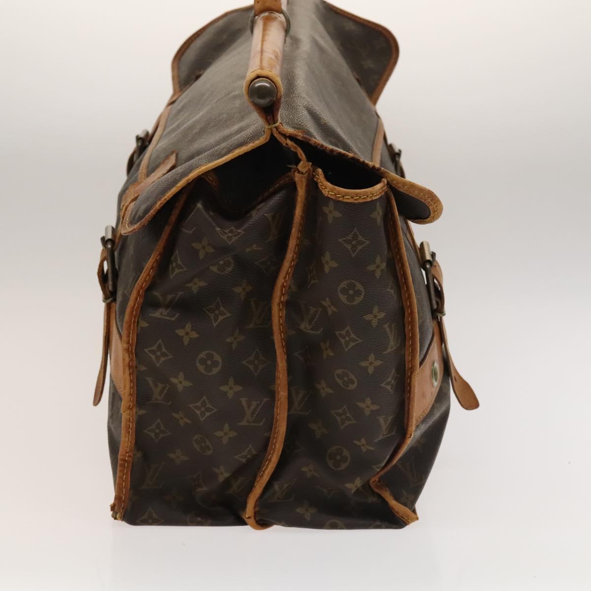 LOUIS VUITTON Monogram Game Meat Boston Bag M58120 LV Auth bs28243